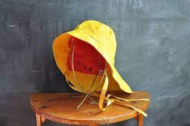 Vintage Sou Wester Fisherman S Hat Yellow Rain Hat Old Etsy Fisherman S Hat Rain Hat Wester