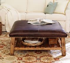 The classic espresso brown leather like upholstery makes this storage bench suitable as a coffee table ottoman in a living room or family room, or as extra seating in a study. Pin On Ottomans