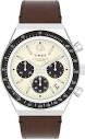 Amazon.com: Timex Q Men's 40mm Watch – Cream Dial Silver-Tone Case ...
