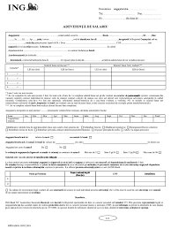Toate informatiile din cadrul adeverintei trebuie completate fara depasirea spatiului din casute (acolo unde este cazul) 18. Adeverinta De Salariu Ing Bank