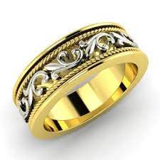 Men S Ring In 18k Yellow Gold Gordon Diamondere Rings Mens Wedding Bands Rings For Men Mens Band Rings