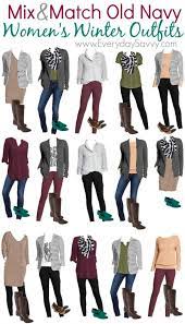 Mix Match Cute Winter Outfits From Old Navy Mini Capsule Wardrobe Cute Winter Outfits Winter Outfits Women Clothes For Women
