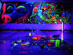 Fancy Blacklight Reactive Paint Black Light Room Black Lights Bedroom Neon Painting