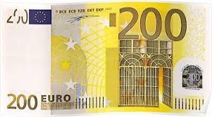200 Euros Money Bill Banknote Poster Bank Notes Money Bill Euro