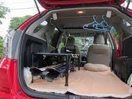 クリックすると元のサイズで表示します 車 車中泊 ホンダフィット