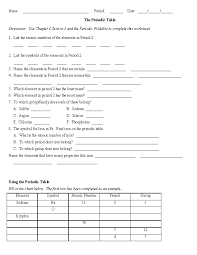 For each of the following, circle or highlight the correct element that best matches the statement on the right. Periodic Table Worksheet Template Pdfsimpli