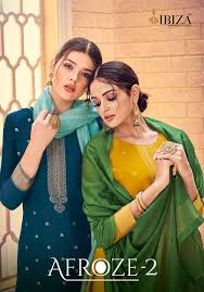 Ibiza Afroze Vol 2 Pure Viscose Dolla Jacquard With Siroski Dress Material At Wholesale Rate Dress Materials Party Wear Kurtis Pure Products