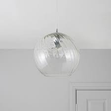 Cornaby Chrome Effect Pendant Ceiling Light Departments Diy At B Q Glass Pendant Ceiling Light Ceiling Pendant Lights Ceiling Lights