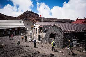 Mount Fuji S Got Mail A Bone Rattling Bulldozer Ride Brings It Down The New York Times