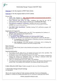 A relationship manager helps banks by providing quality and professional advice on financial products. Job Description Of Relationship Manager In Hdfc Bank Job Retro