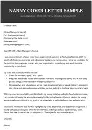 At times, the feedbacks could be extremely frustrating and it may not even be your. Child Care Cover Letter Free Example Resume Genius