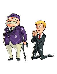 Businessman Begging A Banker Cartoon Vector Clipart Friendlystock In 2020 Business Man Cartoons Vector Cartoon