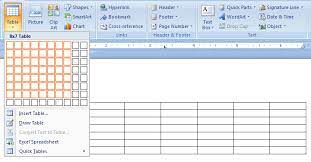 Create A New Table : Table Create « Table « Microsoft Office Word 2007  Tutorial