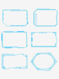 Minimalistic Line Blue Futuristic Technology Border Box Dialog Element Technology Border Blue Border Simple Png Transparent Clipart Image And Psd File For Fr Futuristic Technology Future Technology Concept Future Technology Gadgets