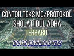 Puji dan syukur marilah kita panjatkan kehadirat allah swt, karena di hari raya idul fitri ini kita masih diberi kesehatan dan kekuatan iman dan islam untuk. Contoh Teks Mc Protokol Idul Adha Gratis Teks Silakan Wa Saja Youtube