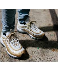 Nike Air Max 97 Black Mens Outfit This Nike Air Max 97 White Gold Mens Trainer Is Popular And Welcomed By Young People Nike Air Max Nike Air Max 97 Cheap Nike Air Max