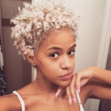 You utilize lemon juice to lighten hair strands before dyeing. Dyed Platinum Blonde Curly Hair Novocom Top