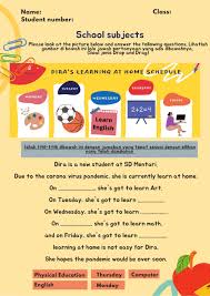 Yandex.translate works with words, texts. Days And School Subjects Worksheet