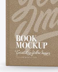 ✓ free for commercial use ✓ high quality images. Hardcover Book W Leather Cover Mockup In Stationery Mockups On Yellow Images Object Mockups