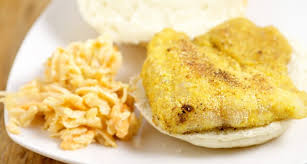 Stir together 1/3 cup yellow cornmeal and 1 tablespoon paprika in a shallow dish. Fried Catfish Nuggets The Gracious Wife
