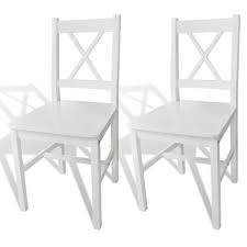 Viadurini.fr has been visited by 10k+ users in the past month Lot De 2 Chaise De Salle A Manger 2 Pcs Bois Blanc Cdiscount Maison