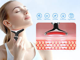 Amazon.com: SDKWDH Red-Light-Therapy-for-Face-and-Neck, 7 Color Face  Massager Tool for Wrinkles, Double Chin, Vibrating Facial Massager with  Thermals for Skin Care, Glossy Black : Beauty & Personal Care