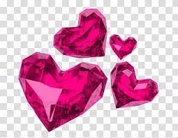 Aesthetic Grunge Four Pink Heart Gemstone Art Transparent Background Png Clipart Clip Art Gemstone Art Free Clip Art