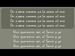 Sous Le Ciel De Paris Zaz Et Pablo Alboran Vanessa Paradis La Seine Con Letra Espanol Frances Youtube Aprender Frances Canciones Unas Francesas