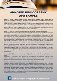 Sample Of Annotated Bibliography Apa Annotated Bibliography Apa Annotated Bibliography Learning Strategies