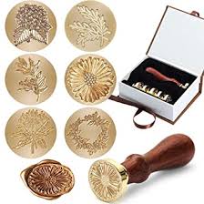 With its solid detachable brass plate, this deluxe seal makes for a great addition to any bar program. Amazon Com Wax Seal Stamp Set 6pcs Plant Pattern Series Sealing Wax Stamps Copper Seals 1 Wooden Hilt Vintage Retro Wax Stamp Kit For Cards Envelopes Invitations Wine Packages 6pcs Plant Pattern