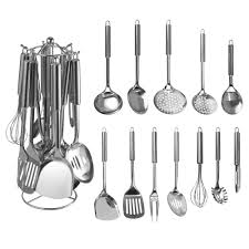 Sep 22, 2020 · whether you're looking at nonstick stainless steel cookware or plain, there's no doubt that it's an excellent material for cooking utensils. 12pcs Stainless Steel Kitchen Cooking Utensils Set Utensil Hanger Nonstick Utensils Cookware Set Spatula Gadgets Home Cooking Cooking Tool Sets Aliexpress