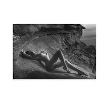 Sexy Female Breast Girl Sexy Black and White Poster Uncensored Living Room  Or Office Wall Decoration Poster Canvas Painting Posters and Prints Wall  Art Pictures for Living Room Bedroom Decor 16x24inc :