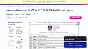 Sri damansara, malaysia abstract student portal is an official website of uitm. Http Portal Db Live Simsweb Uitm Student Portal