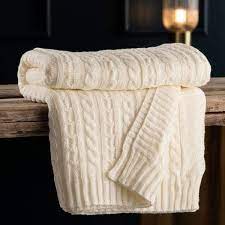 Maybe you would like to learn more about one of these? Aran Knit Throw Soft White Galway Irish Crystal