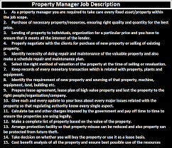 You can use this customer service associate job description sample to start your own description. Property Manager Job Description Ordnur