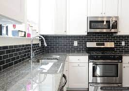 31 Black Subway Backsplash Ideas The Power Of Black Color Black Backsplash Black Subway Tiles Caledonia Granite