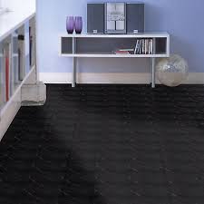 Give your room a floor with elegance & durability. Colours Black Marble Effect Vinyl Tile Pack Of 11 Diy At B Q