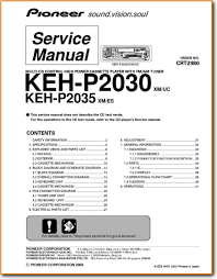 Pioneer Kehp 2030 Automotive Audio On Demand Pdf Download English