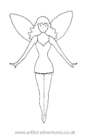 Fairy Template Fairy Drawings Fairy Templates Easy Fairy Drawing