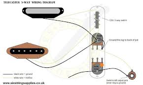 Solder a wire from tab 3 of stage 1 to tab 1 of the volume pot. 3 Way Telecaster Wiring Diagram