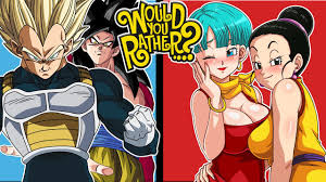 Vegeta, Bulma, Slick Goku, And Chi Chi Play Would You Rather? - YouTube