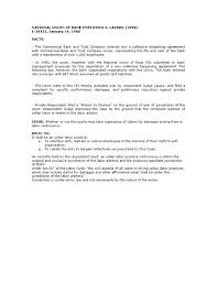 National union of bank employees v. National Union Of Bank Employees V