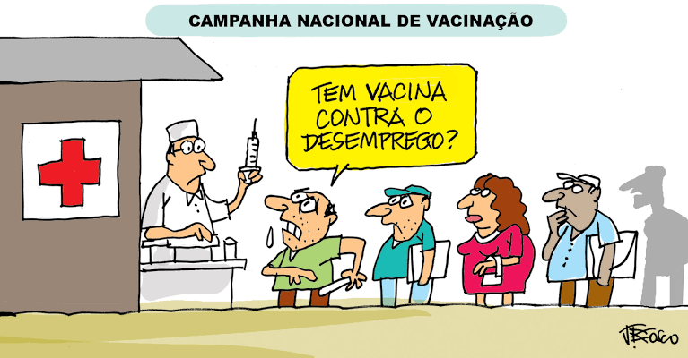 Resultado de imagem para desemprego charges"