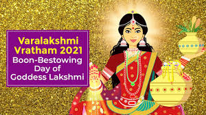 Durga pooja maa varalakshmi vratham. Varalakshmi Vratham 2021 Boon Bestowing Day Of Goddess Lakshmi Youtube