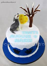 Torta In Pasta Di Zucchero Con Cane Husky Tridimensionale Che Ulula Alla Luna Torte Sugar Art Pasta Di Zucchero