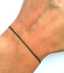 Men Dark Green String Bracelet Dark Green Thread Bracelet Etsy Singapore