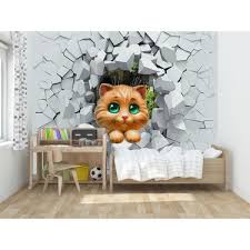 Moda Duvar Kedi 3d Cocuk Odasi Vinil Duvar Kagidi 100 X 100 Fiyati