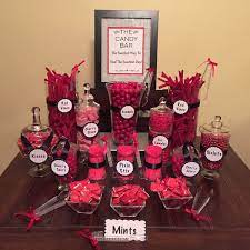 Candy Bar Party Red Candy Buffet Graduation Party Candy Bar