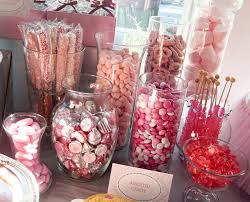 Shades Of Pink Gray Baby Shower Party Ideas Photo 6 Of 64 Candy Buffet Baby Shower Baby Shower Sweets Baby Shower Sweets Table