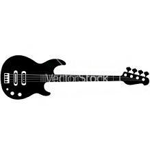 Black And White Electric Guitar Clipart Bass Guitar Vector Clipart Panda Free Clipart Images Guitar Guitar Vector Bass Guitar